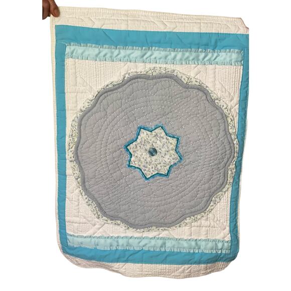 Quilted Pillowcase Shams With button Set Of Two Standard Size - Picture 4 of 5